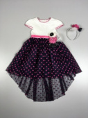 Нарядное платье с ободком для девочки TRP2294